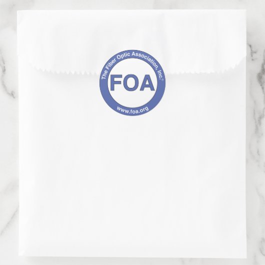 FOA Logo kleine Aufkleber (Tasche)