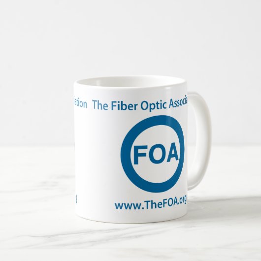 FOA-Logokaffee-Tasse Kaffeetasse (VorderseiteRechts)