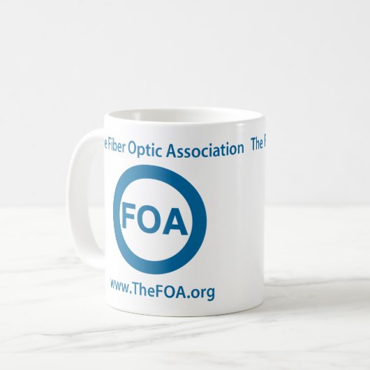 FOA-Logokaffee-Tasse Kaffeetasse (Vorderseite Links)