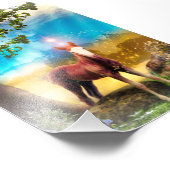 Foal Horse ENCHANTED FOREST Fotodruck (Ecke)