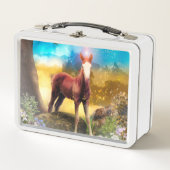 Foal Horse ENCHANTED FOREST Metall Brotdose (Vorderseite)