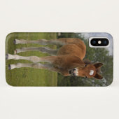 Foal iPhone X Case (Rückseite (Horizontal))