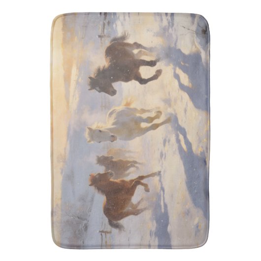 Foals at Play Badematte (Vorderseite Vertikal)