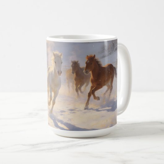 Foals at Play Kaffeetasse (VorderseiteRechts)