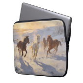 Foals at Play Laptopschutzhülle (Vorderseite Links)