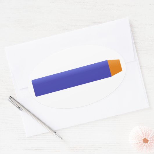 Foam Dart Ovaler Aufkleber (Umschlag)