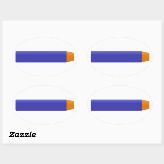 Foam Dart Ovaler Aufkleber (Blatt)