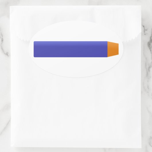 Foam Dart Ovaler Aufkleber (Tasche)