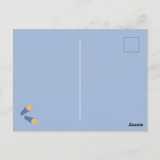 Foam Darts Design Einladung Postkarte (Rückseite)