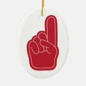 Foam Finger Keramikornament (Vorne)
