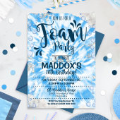 Foam Party Einladung Boy Gefärbte Krawatte Foam Ei