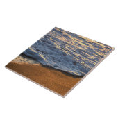 Foam surf Welle am Strand Fliese (Seite)