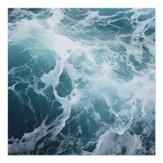 Foaming Surf Painting Poster (Vorderseite)
