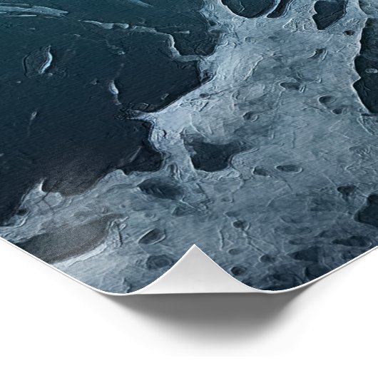 Foaming Surf Painting Poster (Ecke)