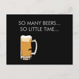 Foamy Beer Tasse Postcard Postkarte