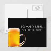 Foamy Beer Tasse Postcard Postkarte (Vorne/Hinten)