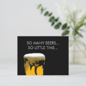 Foamy Beer Tasse Postcard Postkarte (Stehend Vorderseite)