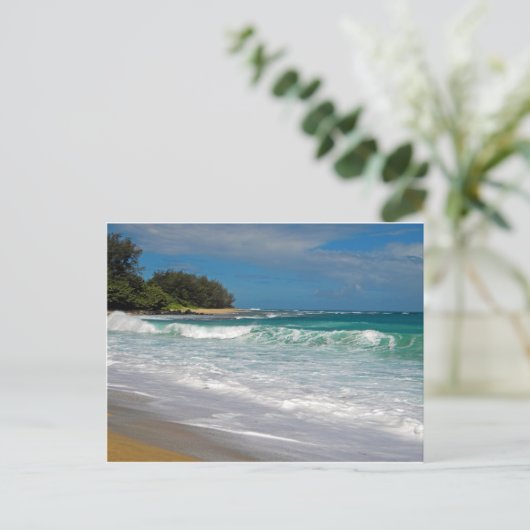 Foamy Surf Postkarte (Stehend Vorderseite)