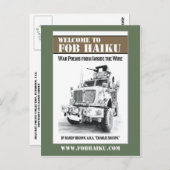 FOB Haiku Buchcover-Postkarte Postkarte (Vorne/Hinten)