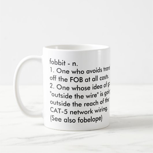 Fobbit Tasse (Links)