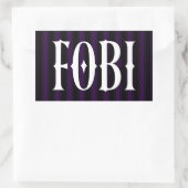 FOBI Angst davor, antisozialen Spaß einzubeziehen Rechteckiger Aufkleber (Tasche)