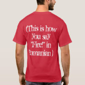 Foc! Sprichwort Feuer in Rumänisch, ideal für Feue T-Shirt (Rückseite)