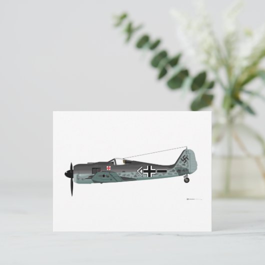 Focke-Wulf F-190 Postkarte (Stehend Vorderseite)