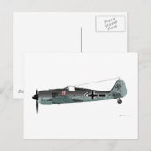 Focke-Wulf F-190 Postkarte (Vorne/Hinten)