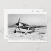Focke Wulf Fw190 Kämpfer, auf der Tarmac Postkarte (Vorne/Hinten)