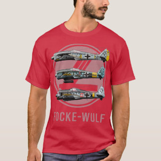 Focke Wulf FW190 Sammlung Wasserzeichen T-Shirt
