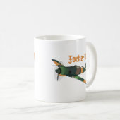 Focke-Wulf Fw 190 Deutsches WWII-Flugzeug Kaffeetasse (VorderseiteRechts)