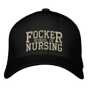 Focker School of Nursing Funny Nurse Parodu Bestickte Kappe