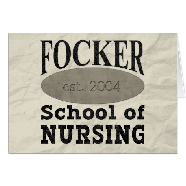 Focker Schule der Krankenpflege-lustigen (Vorderseite (Horizontal))