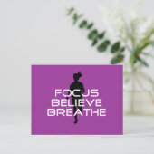 Focu Glaube Breathe Postkarte (Stehend Vorderseite)