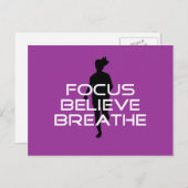 Focu Glaube Breathe Postkarte (Vorne/Hinten)