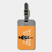 Focu glauben atmen gepäckanhänger (Vorderseite vertikal)