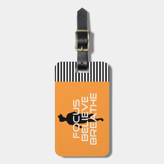 Focu glauben atmen gepäckanhänger (Vorderseite vertikal)