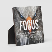 FOCUS - Adler Motivierend Fotoplatte (Vorderseite)