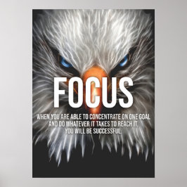 FOCUS - Adler Motivierend Poster