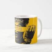 Focus Blindfold Motivational Street Art Illustrati Kaffeetasse (VorderseiteRechts)