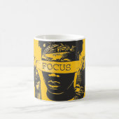 Focus Blindfold Motivational Street Art Illustrati Kaffeetasse (Mittel)