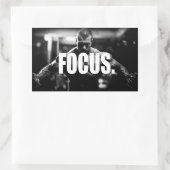FOCUS - "Body Gebäude" Motivierend Rechteckiger Aufkleber (Tasche)