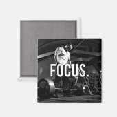 FOCUS - "Body Gebäude" Workout Motivierend Magnet (Vorderseite/Rückseite)