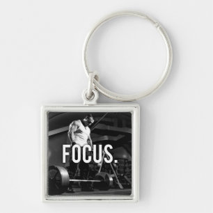 FOCUS - "Body Gebäude" Workout Motivierend Schlüsselanhänger