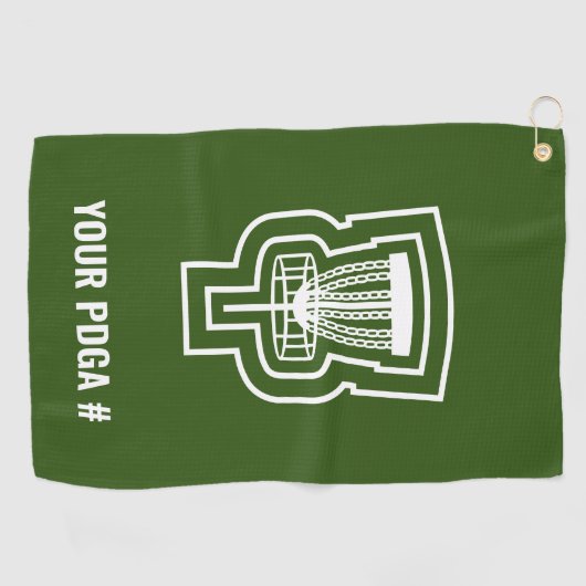 Focus Disk Golf Handtuch mit PDGA # (Horizontal)