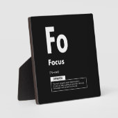FOCUS - Erfolgsfaktor - Motivierend Fotoplatte (Vorderseite)