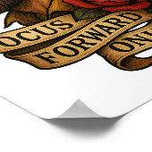 Focus Forward Tattoo Style Clipart PNG Poster (Ecke)