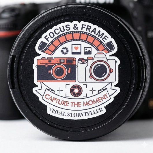 Focus & Frame: Visual Storyteller Photography Aufkleber