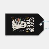 Focus Ghost - Halloween Back to School Design" Geschenkanhänger (Vorderseite (Horizontal))