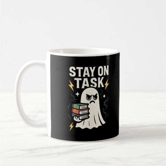 Focus Ghost - Halloween Back to School Design" Kaffeetasse (Links)